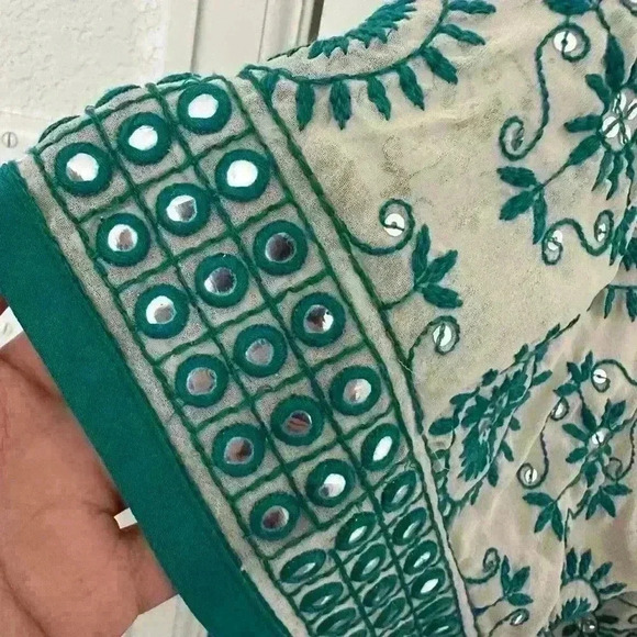 NWT - Soft Surroundings- Teal Bohemian Cardigan -One size - Picture 4 of 15